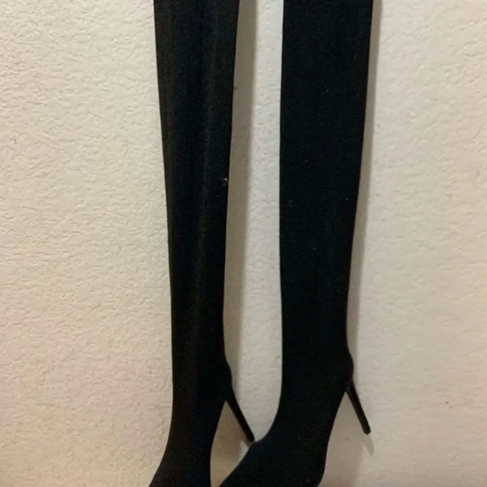 Fashion nova Stiletto pants boots Valentina size 8.5 - Picture 8 of 11